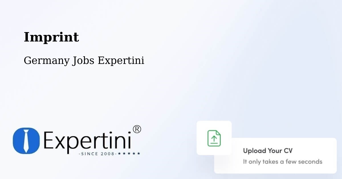 Imprint – Rodenberg - Germany Jobs Expertini
